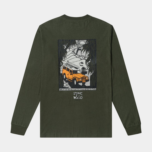 The Bay Hemp Long Sleeve Tee - Green