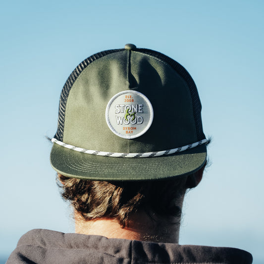 Stone & Wood Patch Trucker Hat